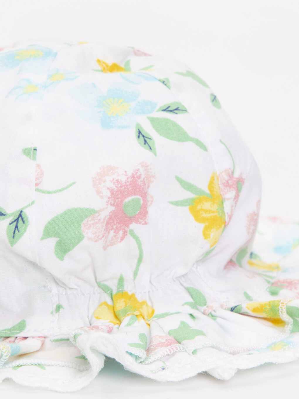 Baby Girl White Baseball Cap-1