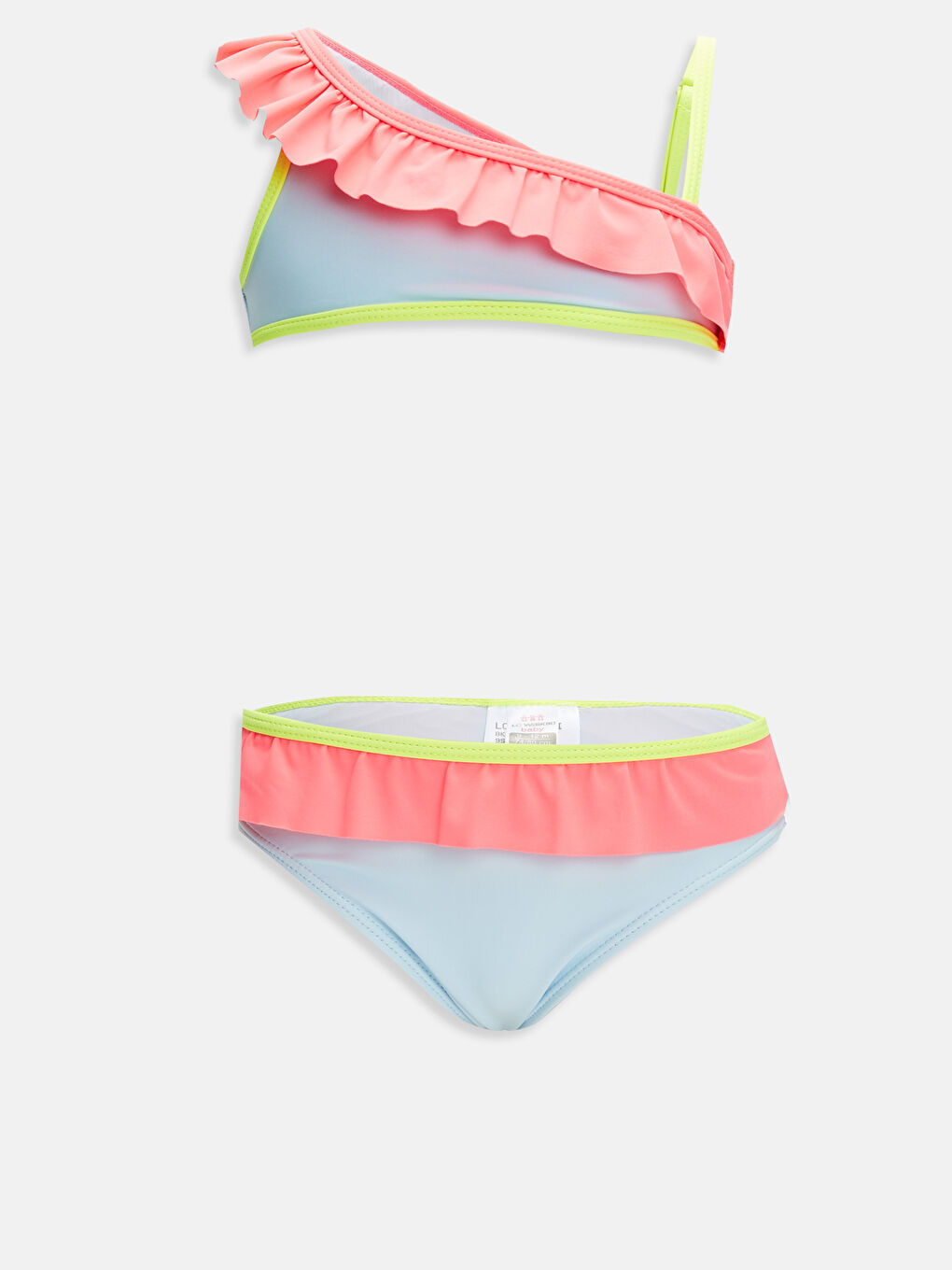 طقم بيكيني اخضر طفلة صغيرة