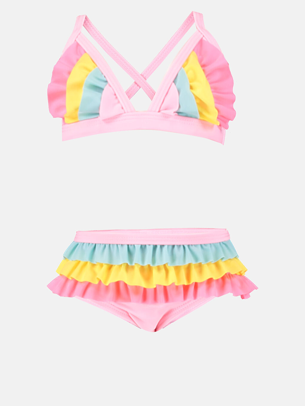 LCW baby Baby Girl CORAL Bikini Set -9S5966Z1-JXT