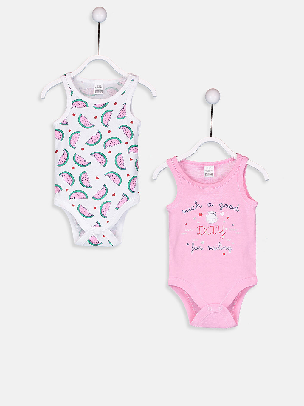 2-pack Baby Girl's Cotton Bodysuit