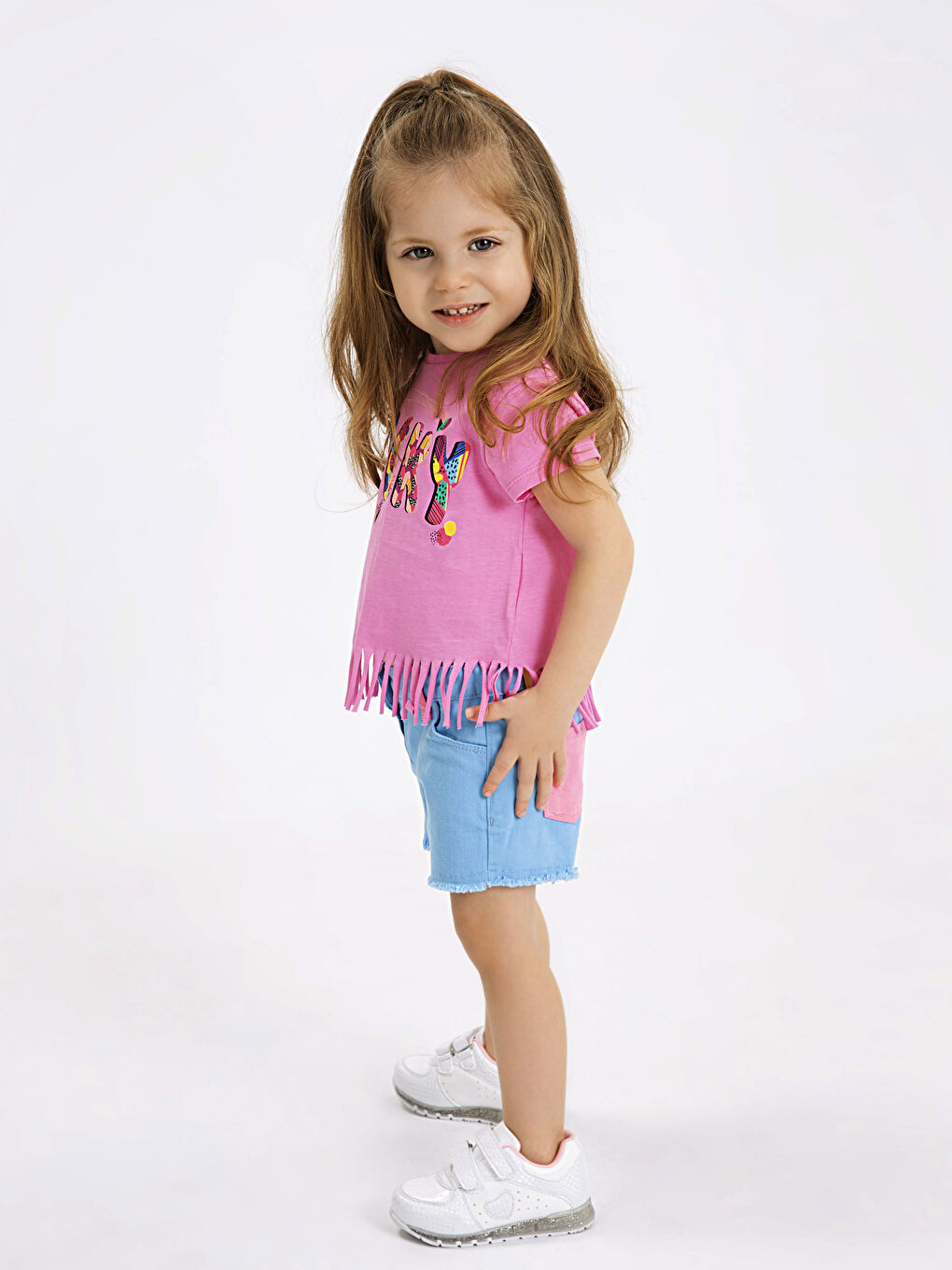 Baby Girl BLUE Shorts -9S6691Z1-FLV