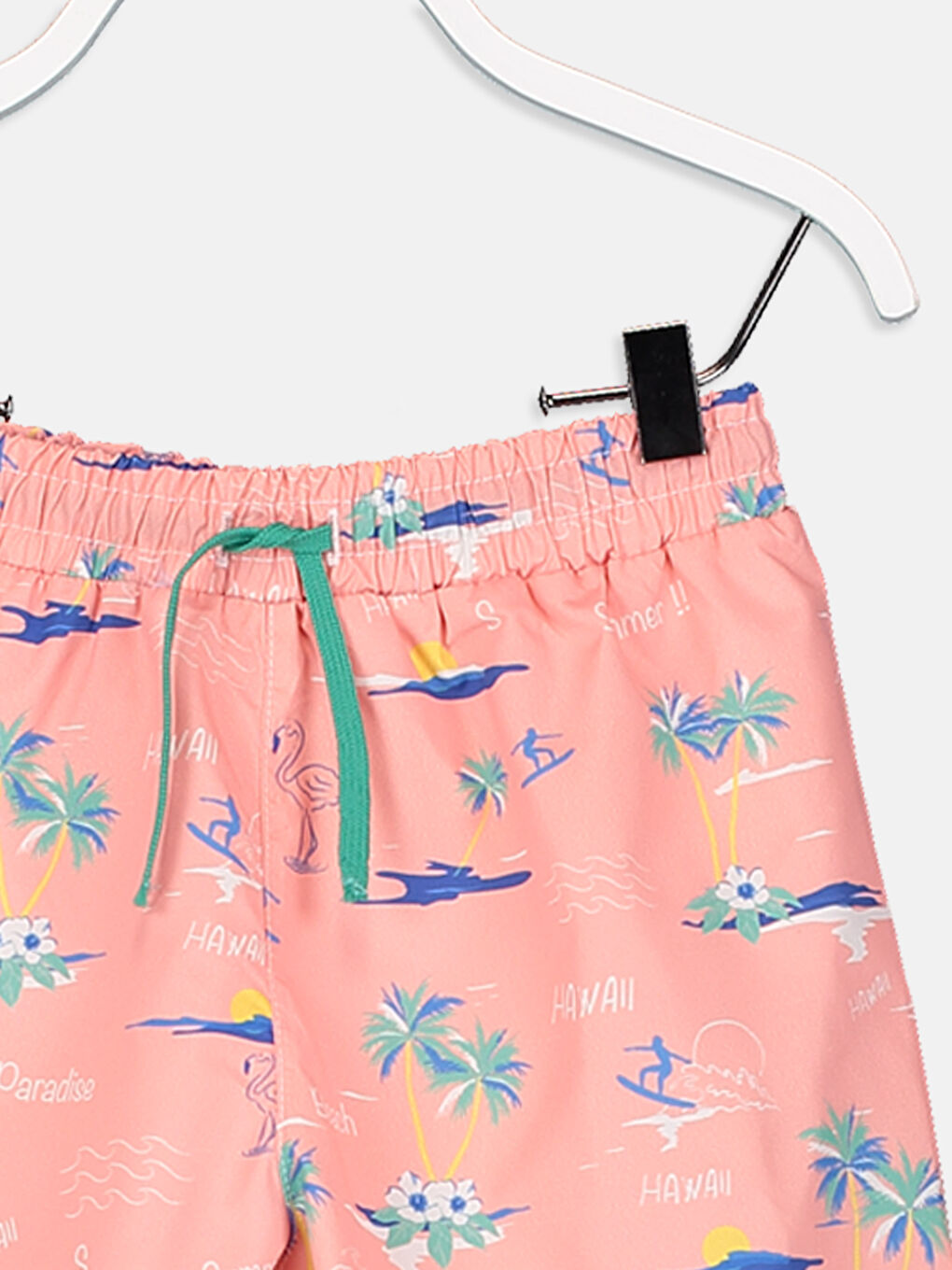 Pembe Baskılı Yüzme Şort-2