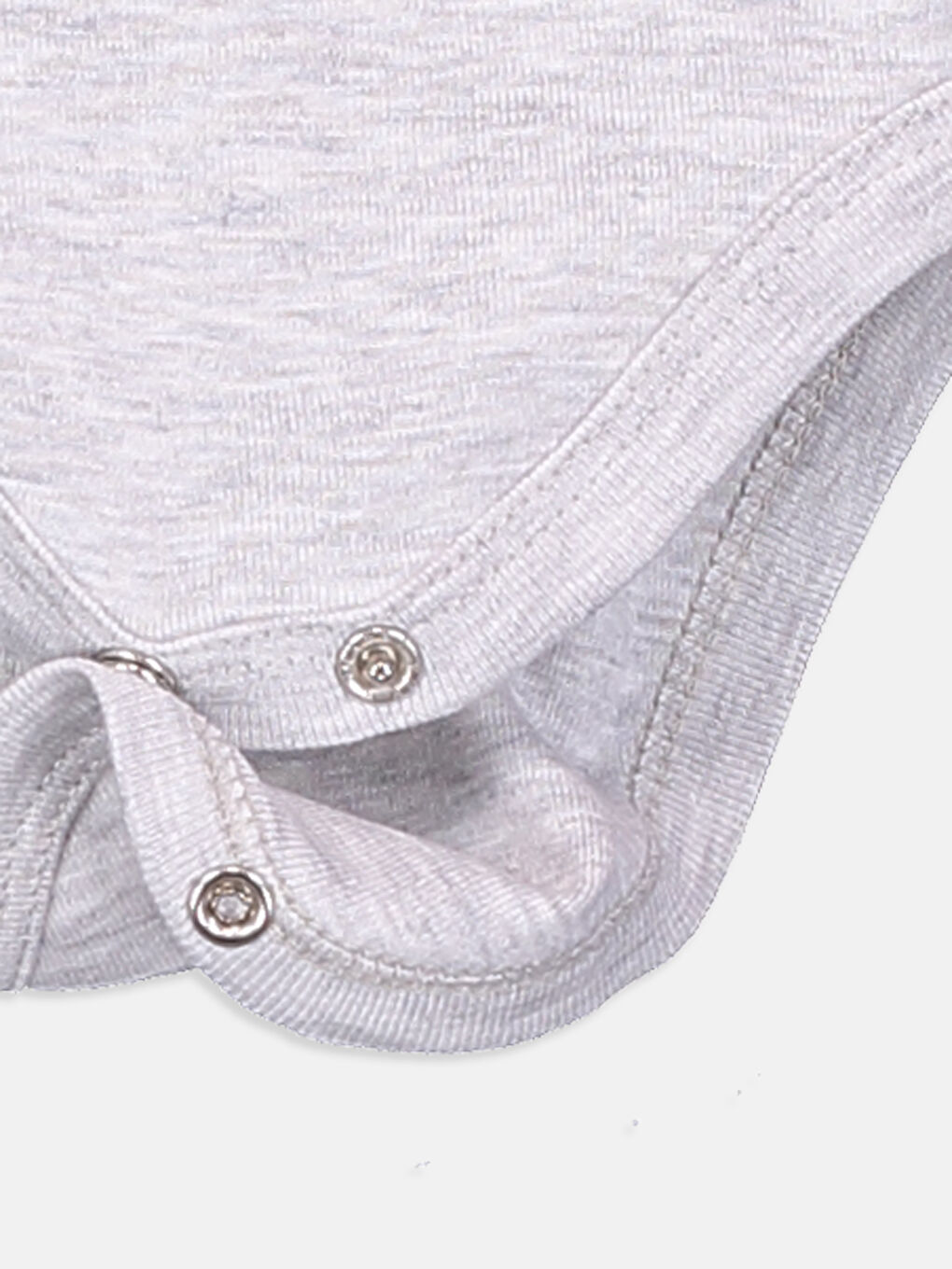 Beyaz Erkek Bebek Desenli Pamuklu Çıt Çıtlı Body 2'li-4