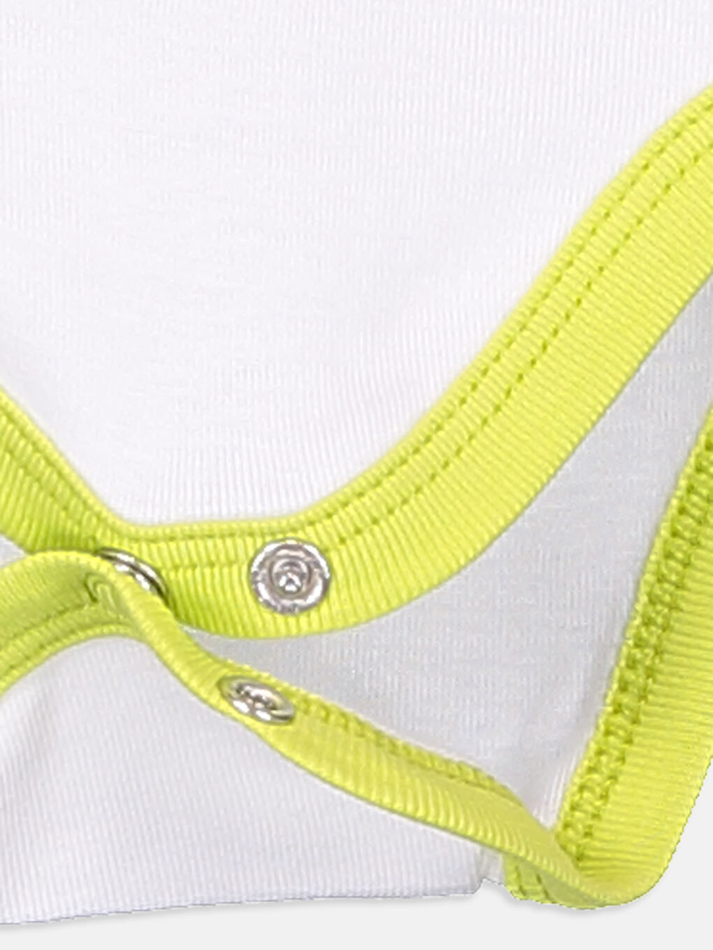 Beyaz Erkek Bebek Desenli Pamuklu Çıt Çıtlı Body 2'li-5