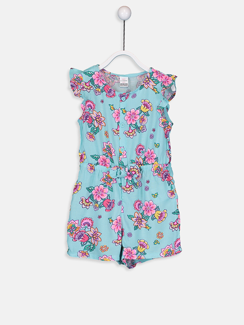 Baby Girl Turquoise Dungarees