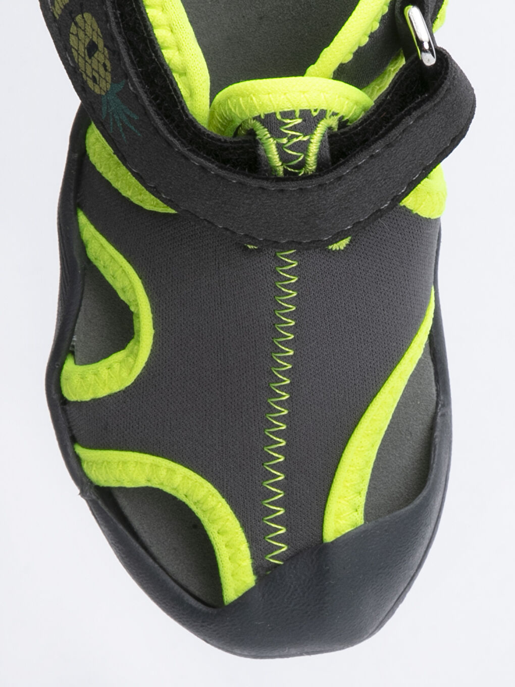 Gri Erkek Bebek Baskılı Triko Deniz Ayakkabısı-4