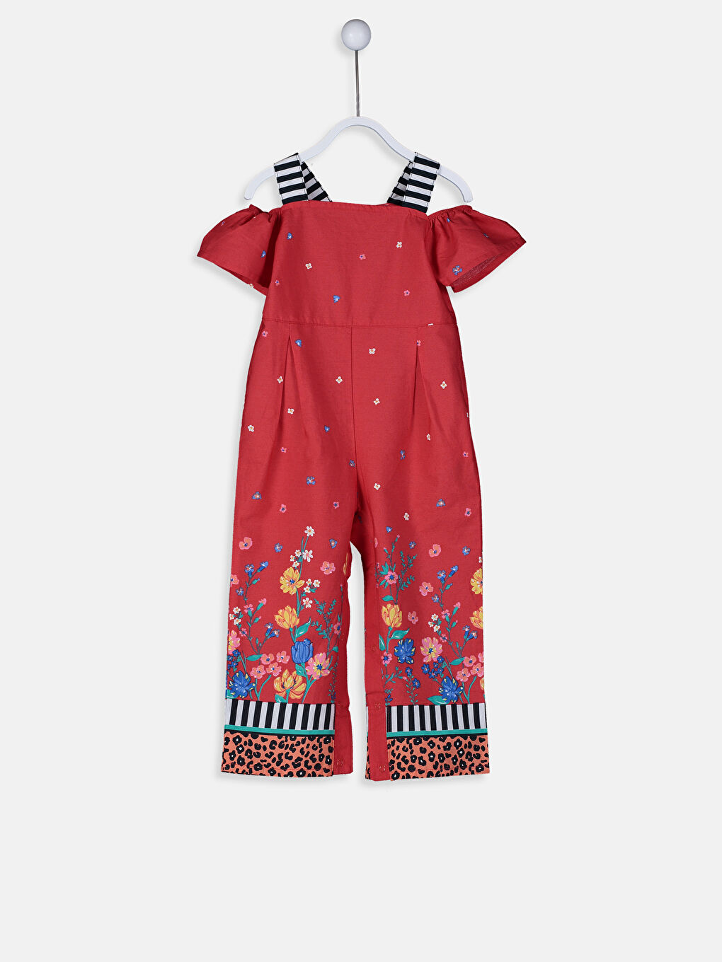 Kırmızı Baskılı Salopet