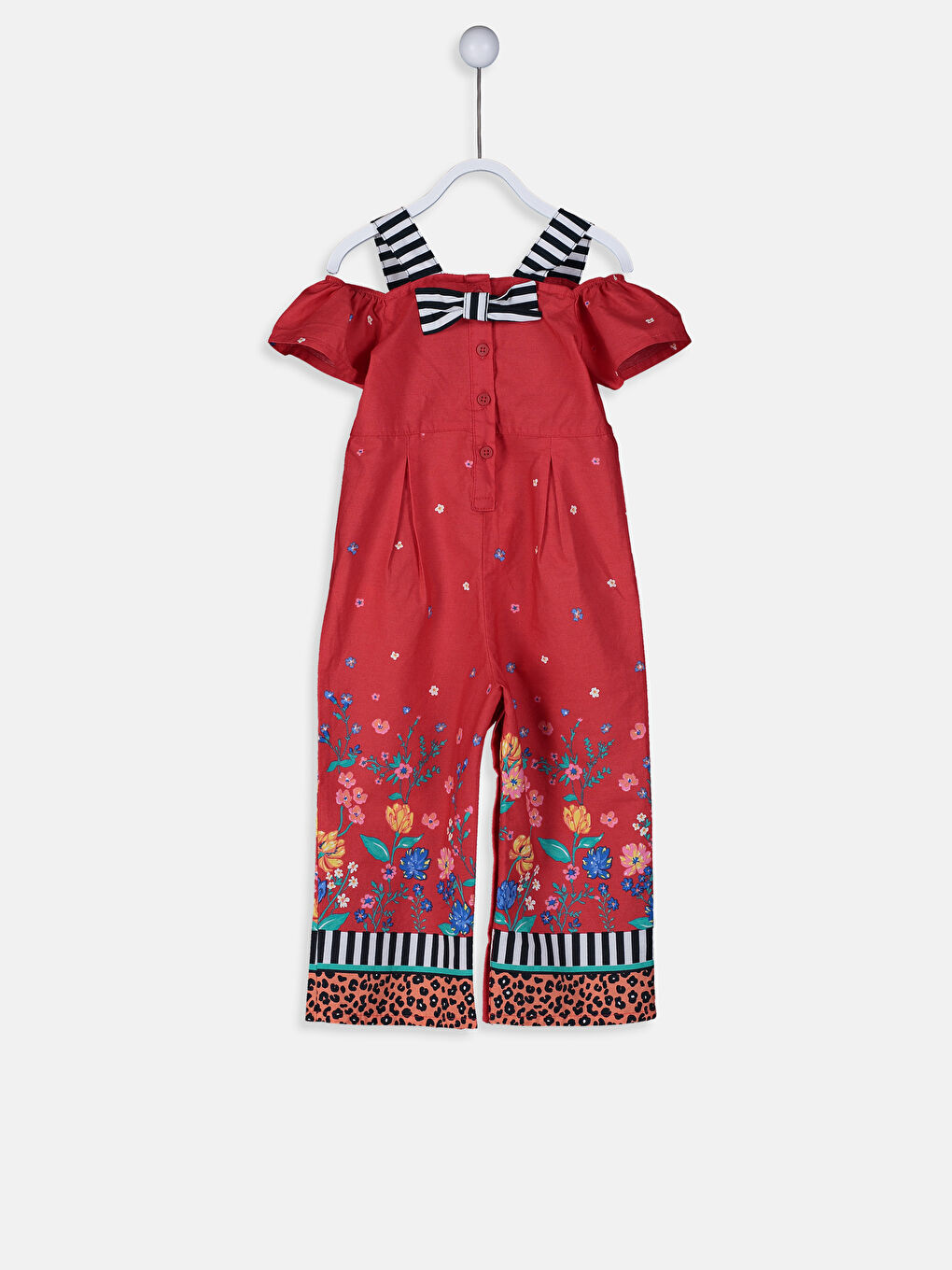 Kırmızı Baskılı Salopet-1