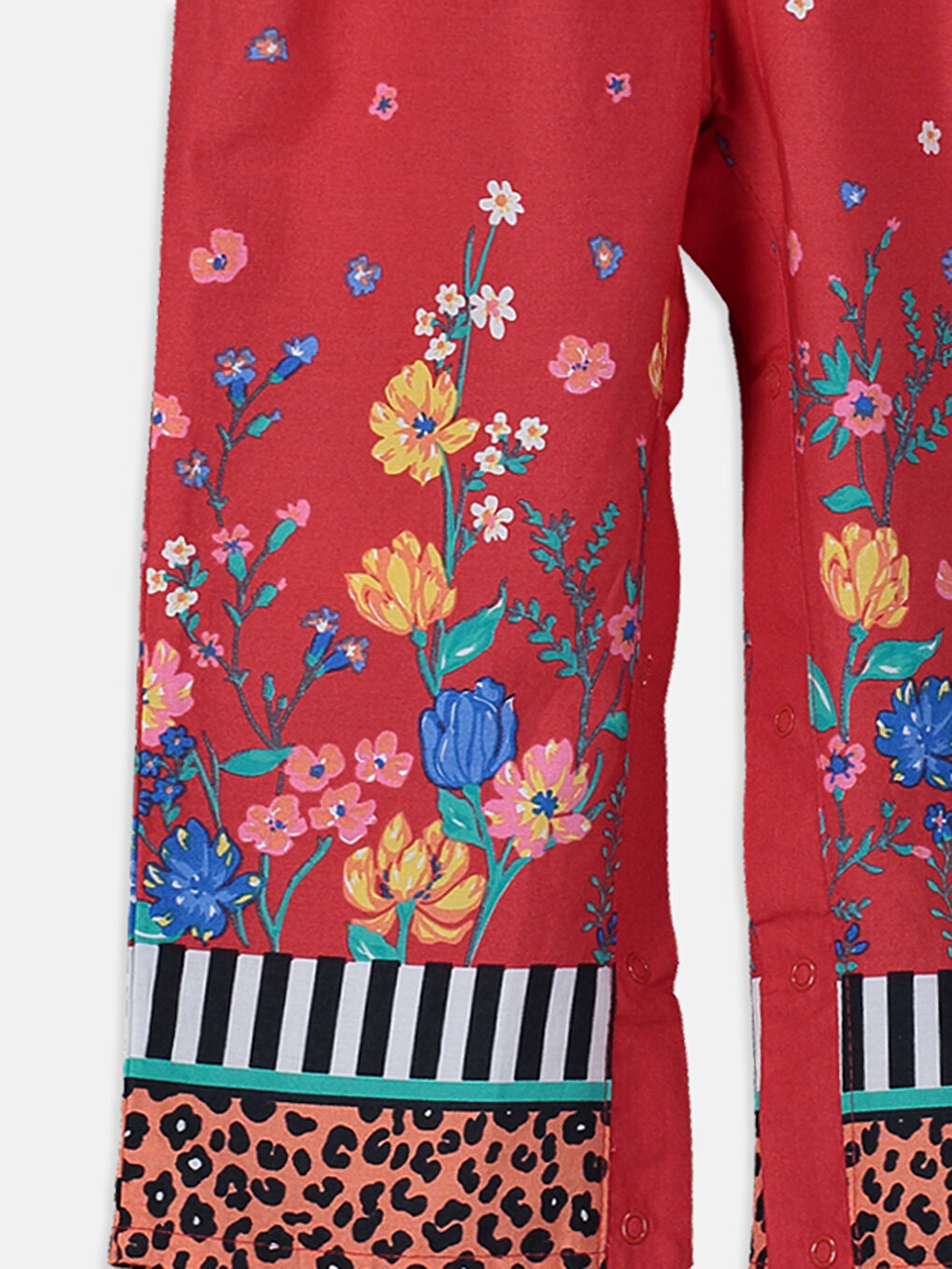 Kırmızı Baskılı Salopet-2