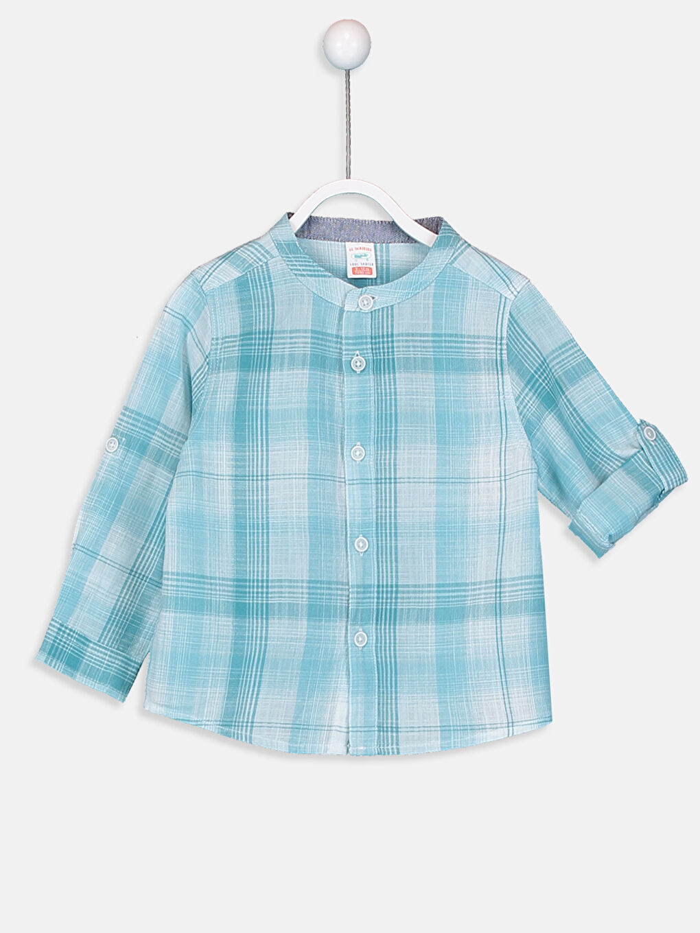 Turkuaz Ekoseli Gömlek