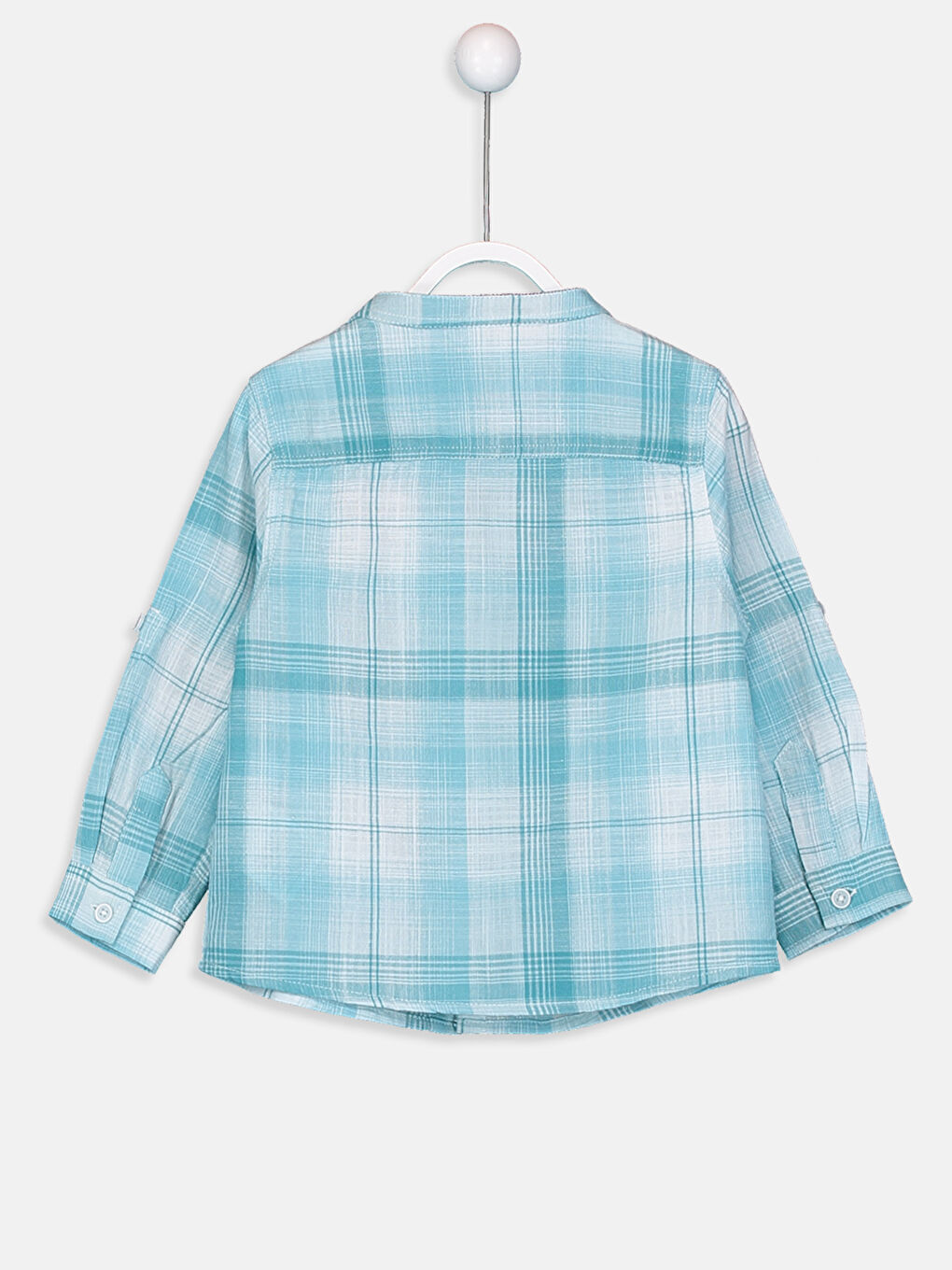 Turkuaz Ekoseli Gömlek-2