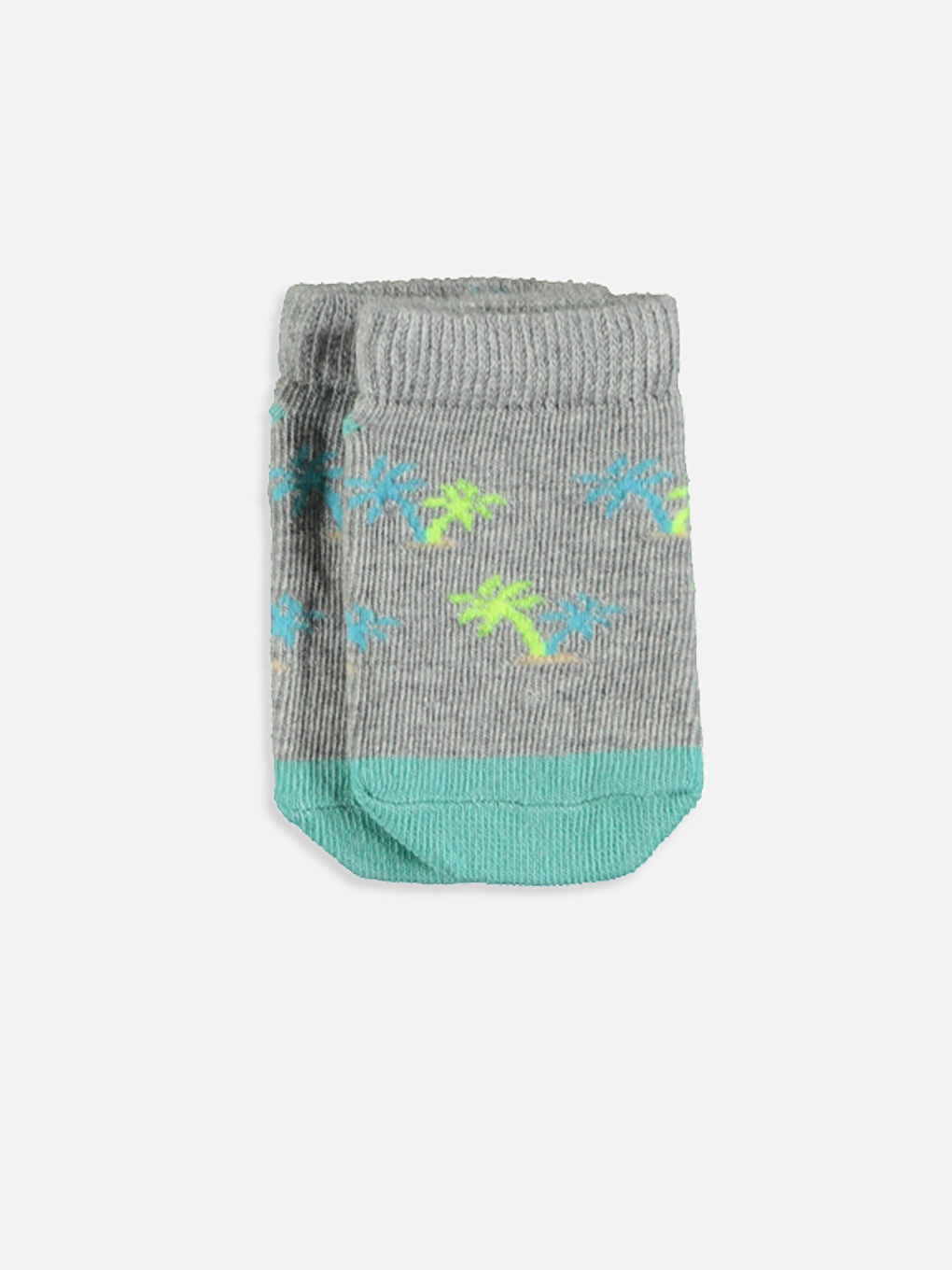 Karışık Renk İpliği Boyalı Patik Çorap-4