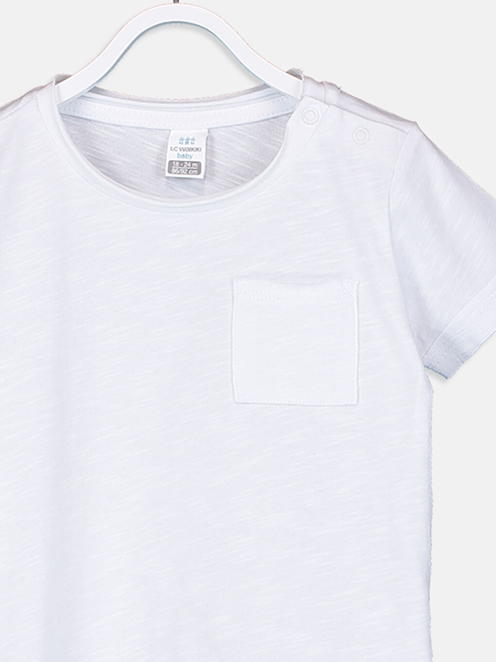 تي شيرت أبيض طفل صغير-2
