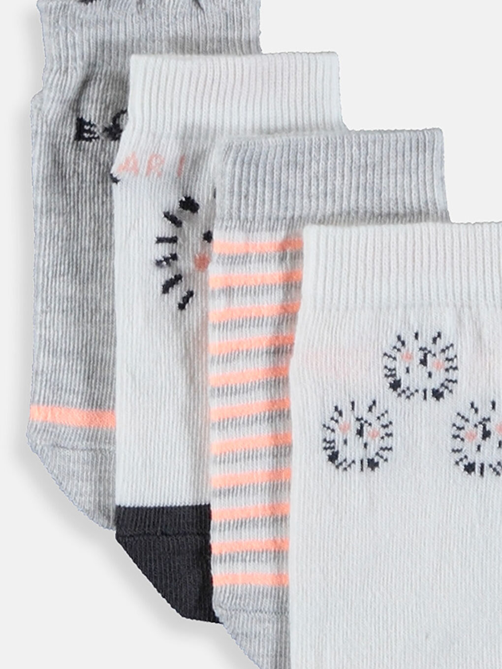 Karışık Renk İpliği Boyalı Patik Çorap-5