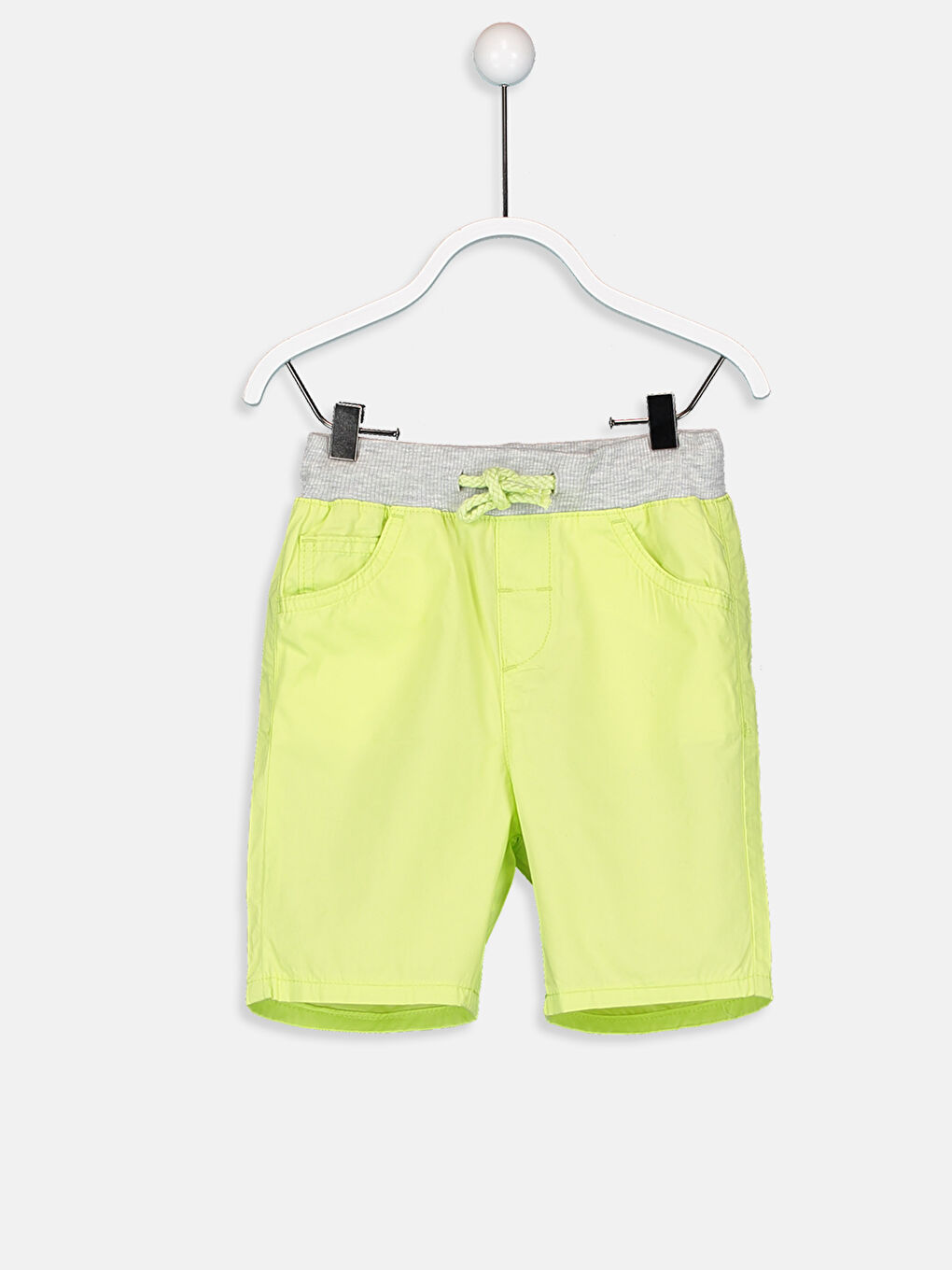 Basic Ribbed Waist Shorts For Baby Boy