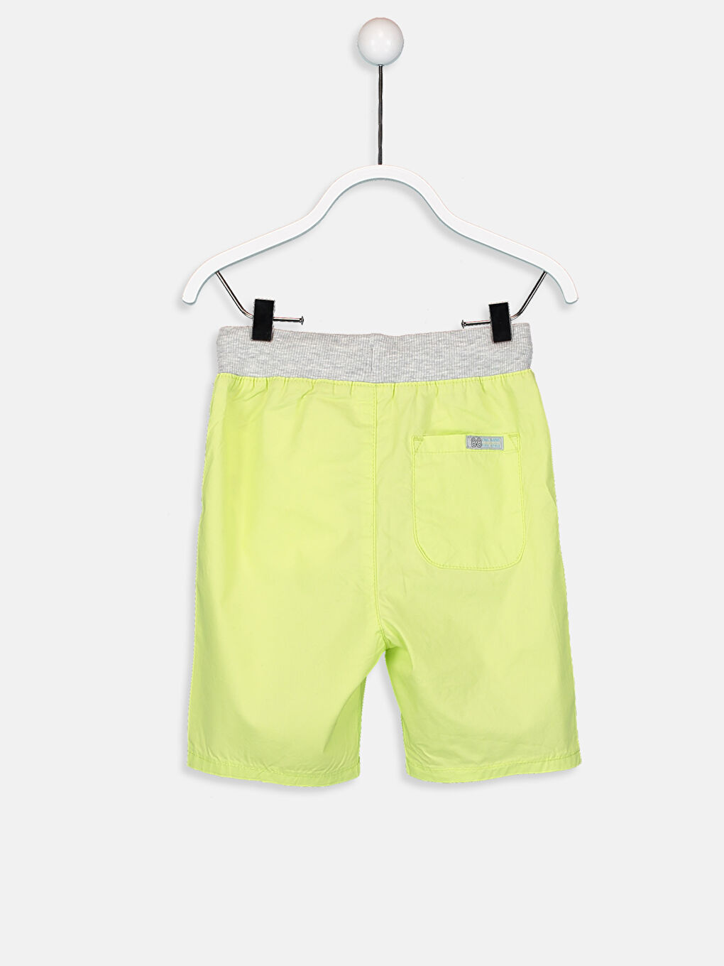 Basic Ribbed Waist Shorts For Baby Boy-1