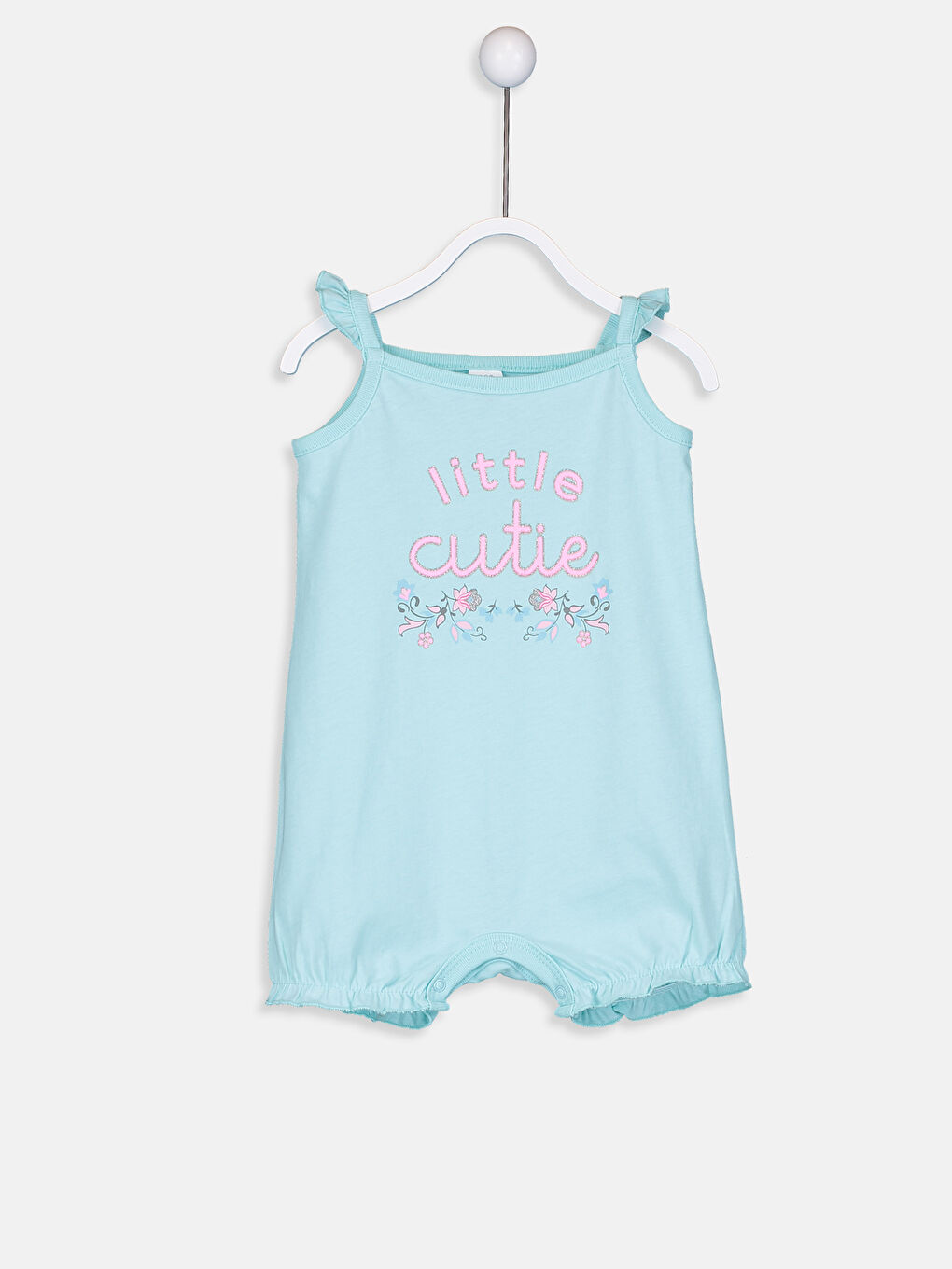 عبوتان جمبسوت قطن مزخرف للبنات الرضع-2