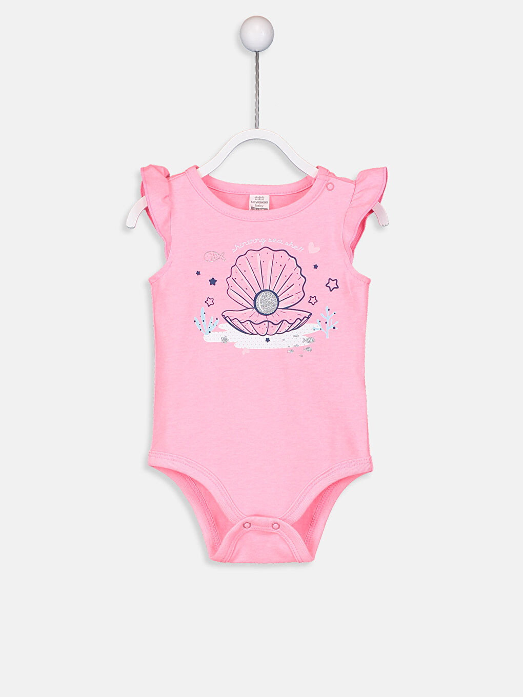 Crew Neck Sleeveless Baby Girls' Snap Bodysuit 2 Pack-2