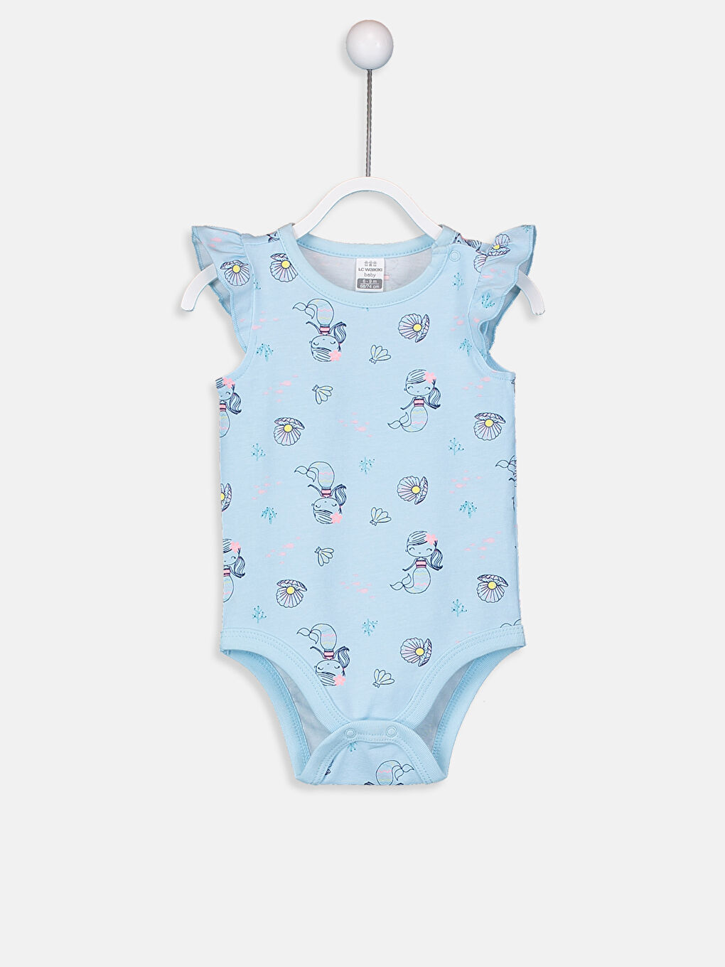 Crew Neck Sleeveless Baby Girls' Snap Bodysuit 2 Pack-3