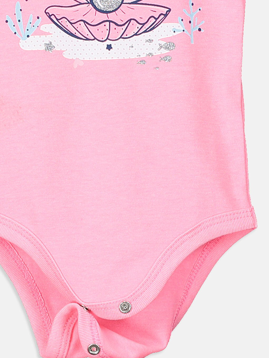 Crew Neck Sleeveless Baby Girls' Snap Bodysuit 2 Pack-4