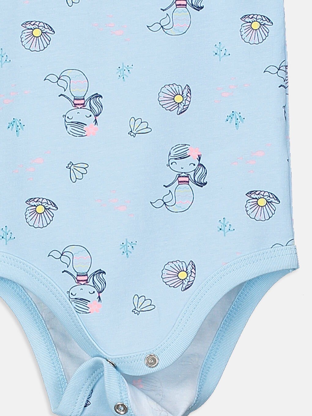 Crew Neck Sleeveless Baby Girls' Snap Bodysuit 2 Pack-5