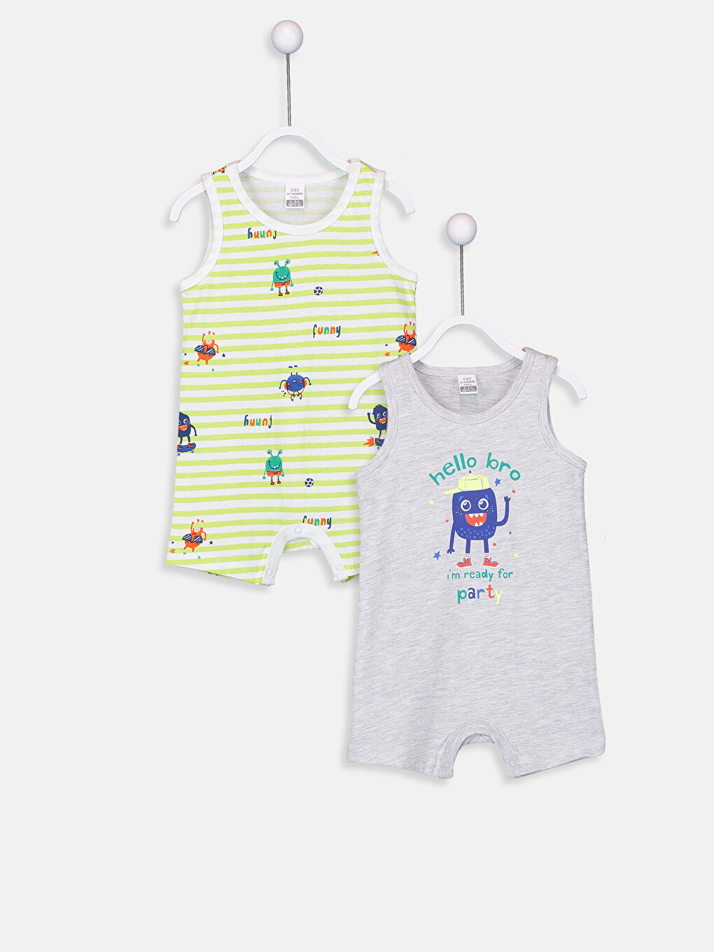 2-pack Baby Boy’s Cotton Jumpsuit