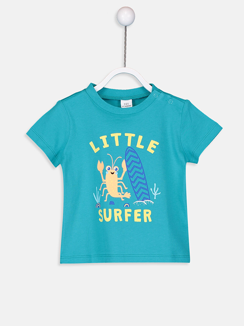 Turkuaz Erkek Bebek Pamuklu Pijama Takımı-2