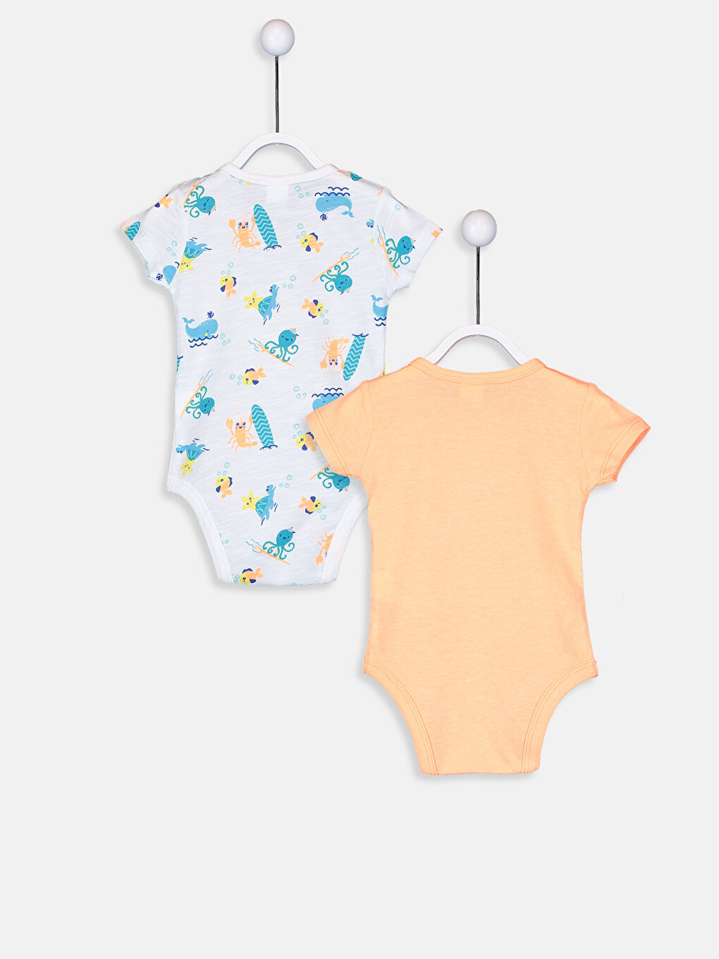 Mercan Erkek Bebek Çıtçıtlı Body 2'li-1