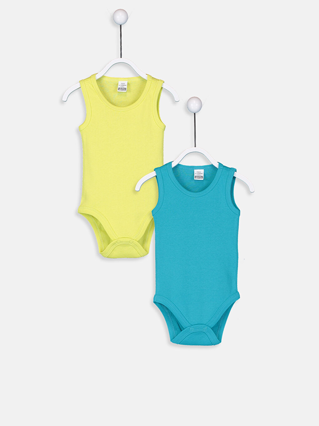 Yeşil Erkek Bebek Pamuklu Çıt Çıtlı Body 2'li