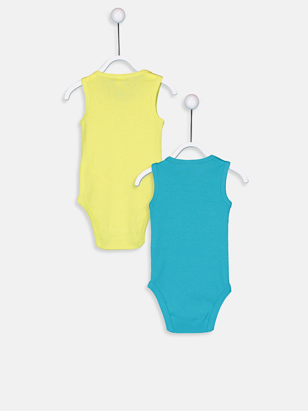 Yeşil Erkek Bebek Pamuklu Çıt Çıtlı Body 2'li-1