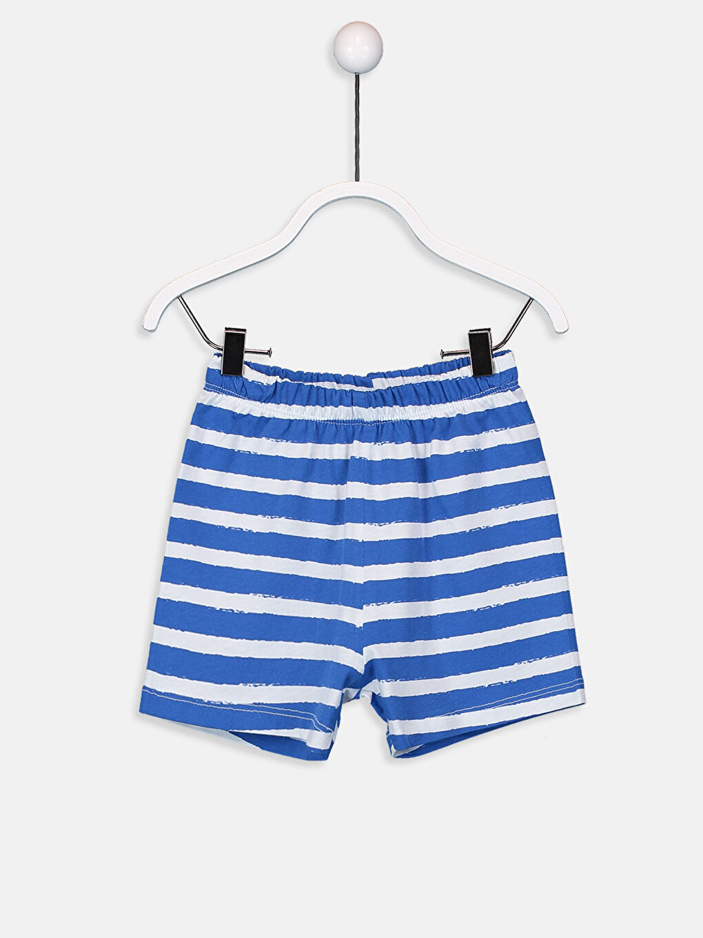 Mavi Erkek Bebek Mickey Mouse Baskılı Pijama Takımı-4