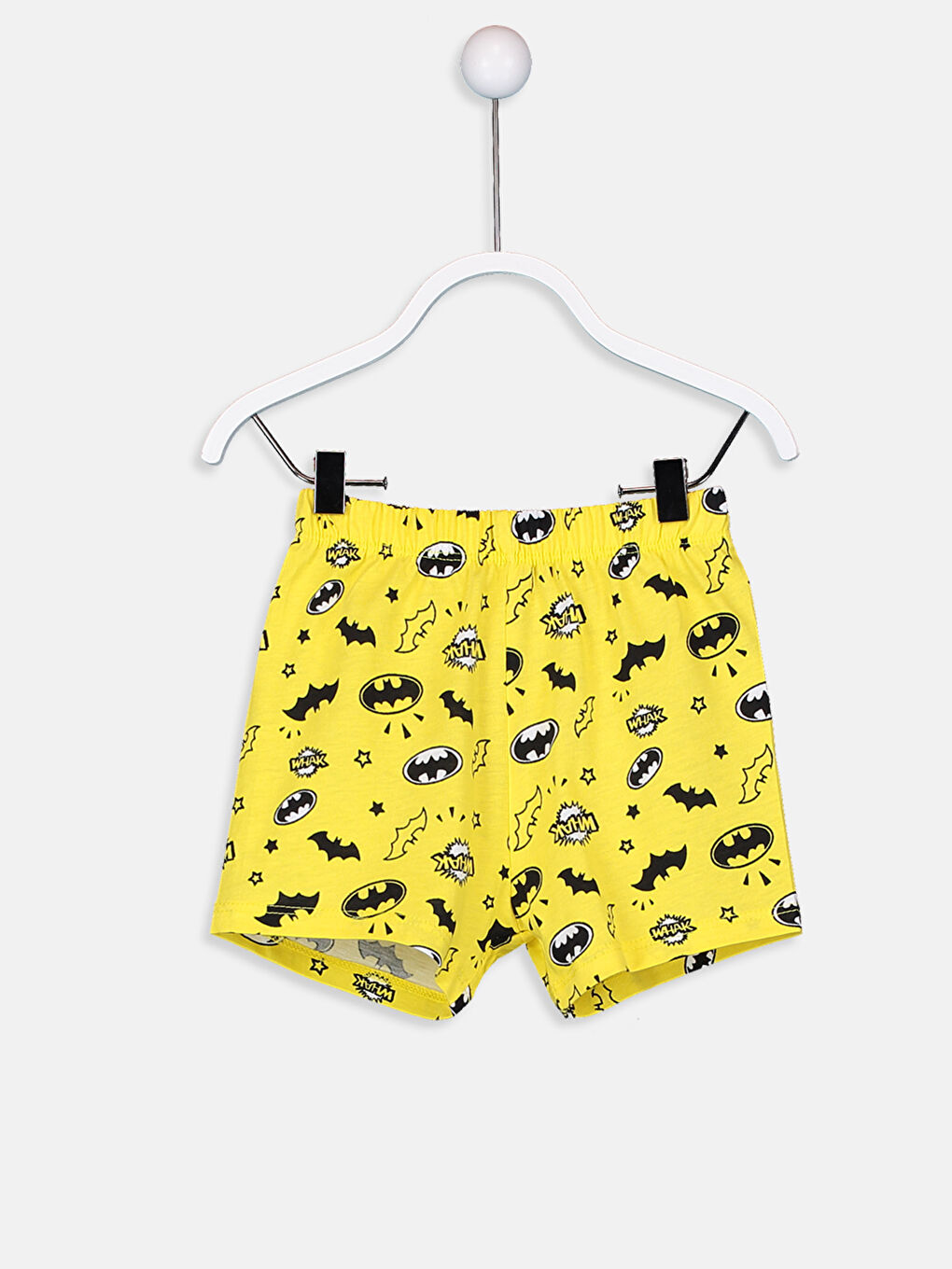 Beyaz Erkek Bebek Batman Baskılı Pijama Takımı-3