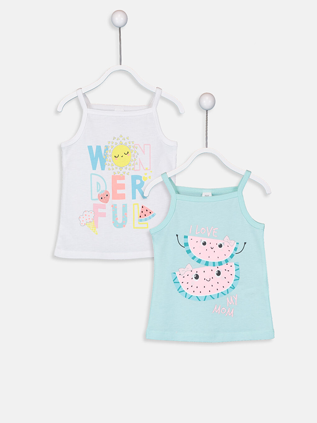 2-pack Baby Girl's Printed Cotton Tank Top