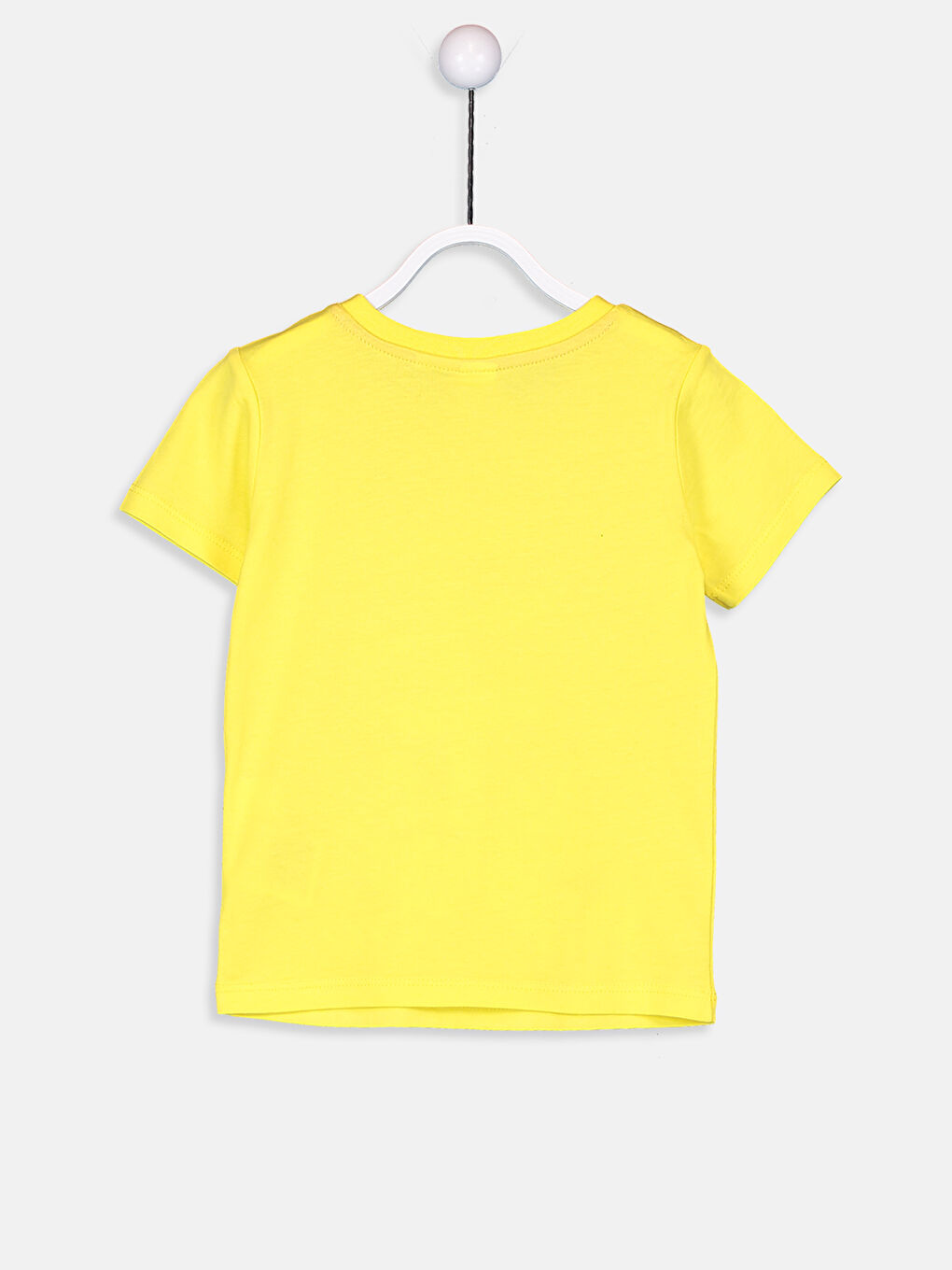 Sarı Bisiklet Yaka Kısa Kollu Erkek Bebek Tişört-2