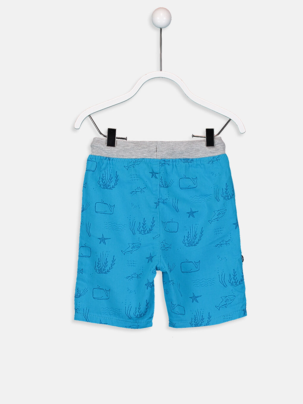Turkuaz Standart Kalıp Erkek Bebek Şort-2