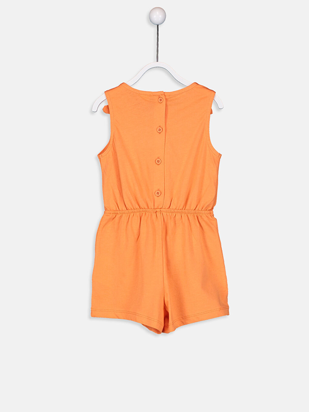 Малышки девочки Оранжевый Комбинезон-1