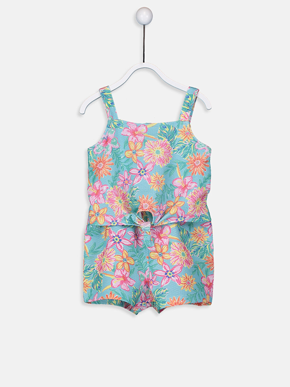 Turkuaz Baskılı Tulum