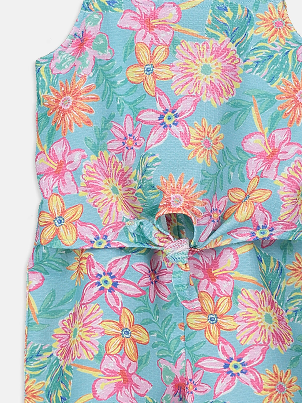 Turkuaz Baskılı Tulum-2