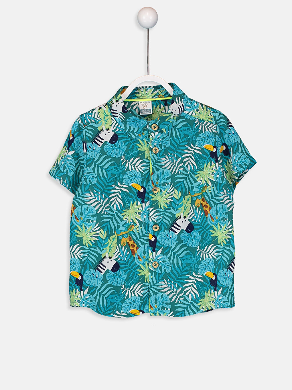 Yeşil Baskılı Gömlek