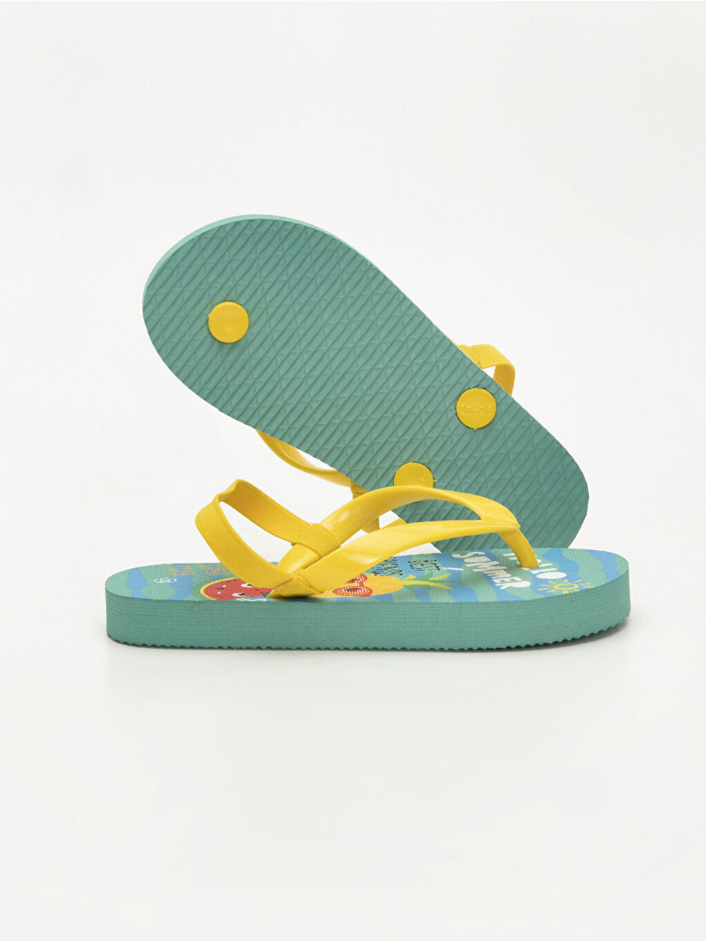 Sarı Erkek Bebek Parmak Arası Plaj Terliği-2