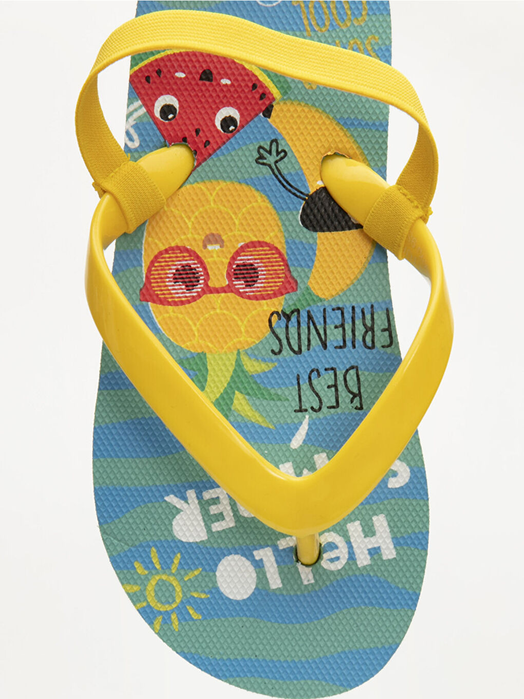 Sarı Erkek Bebek Parmak Arası Plaj Terliği-4