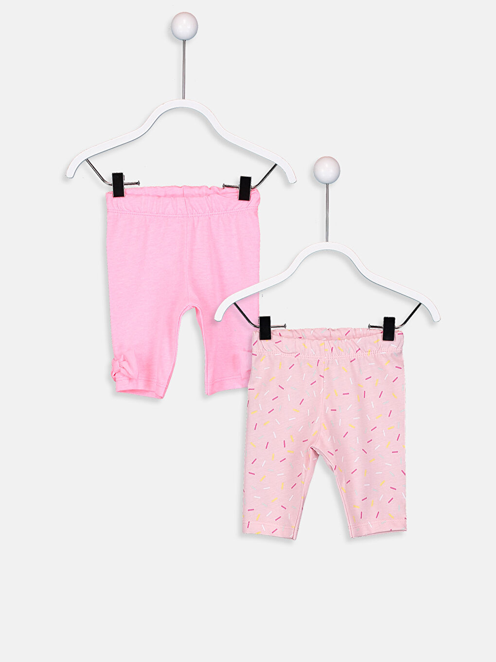 Lot de 2 Bas de Pyjama en Coton pour Bébé Fille