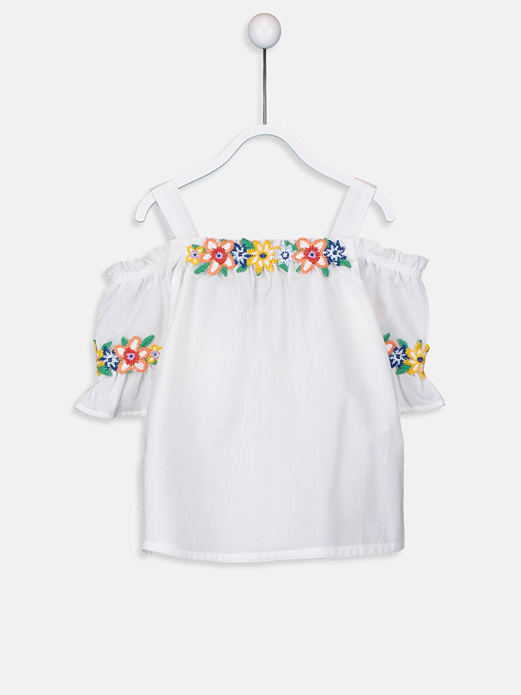 قميص أبيض طفلة صغيرة-1