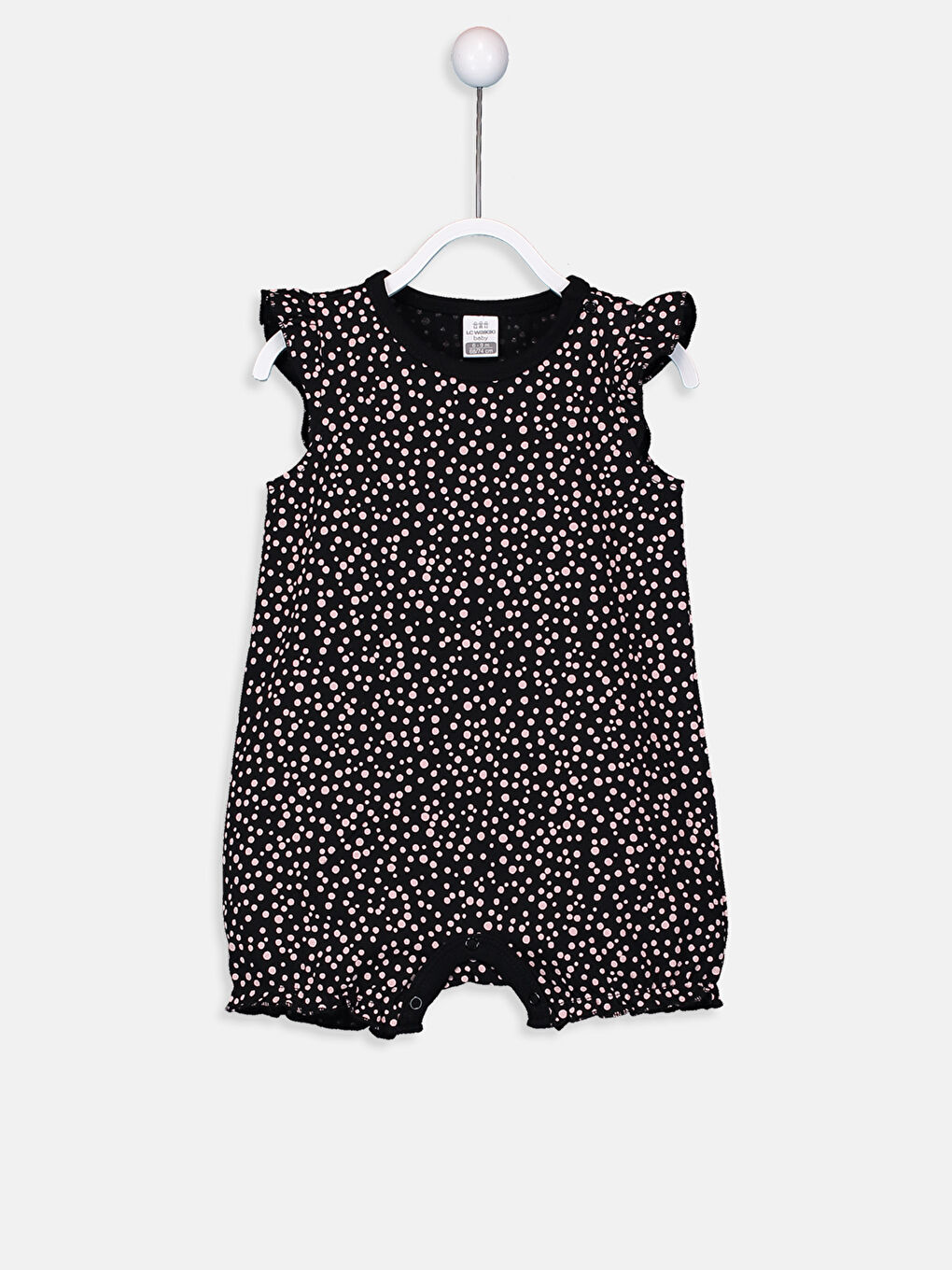 عبوتان جمبسوت قطن مزخرف للبنات الرضع-3