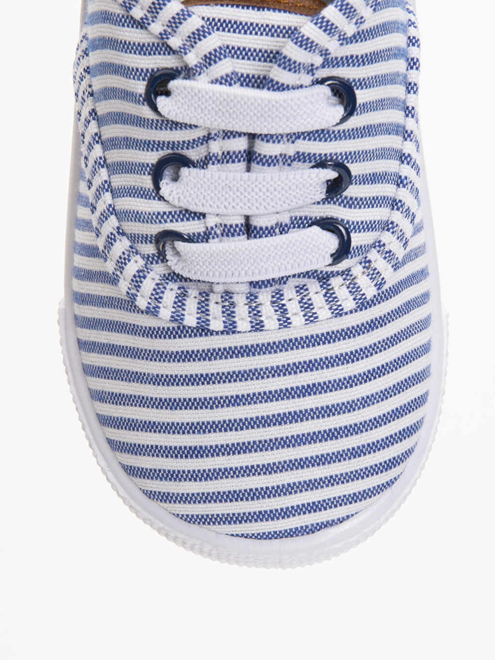 Beyaz Erkek Bebek Günlük Bez Ayakkabı-4