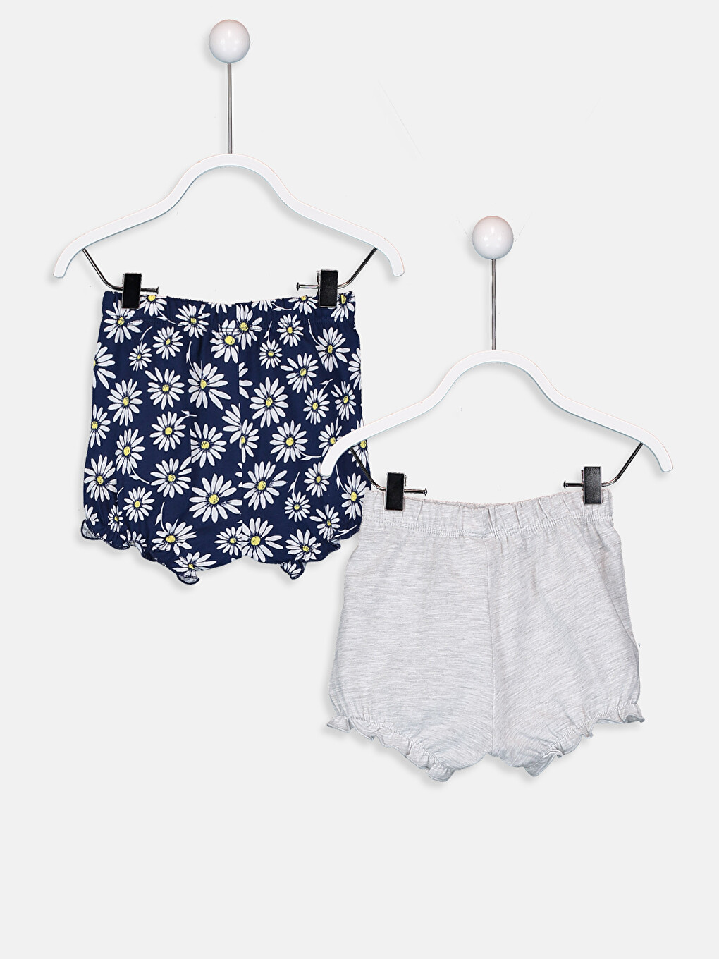 2-pack Baby Girl's Cotton Shorts-1