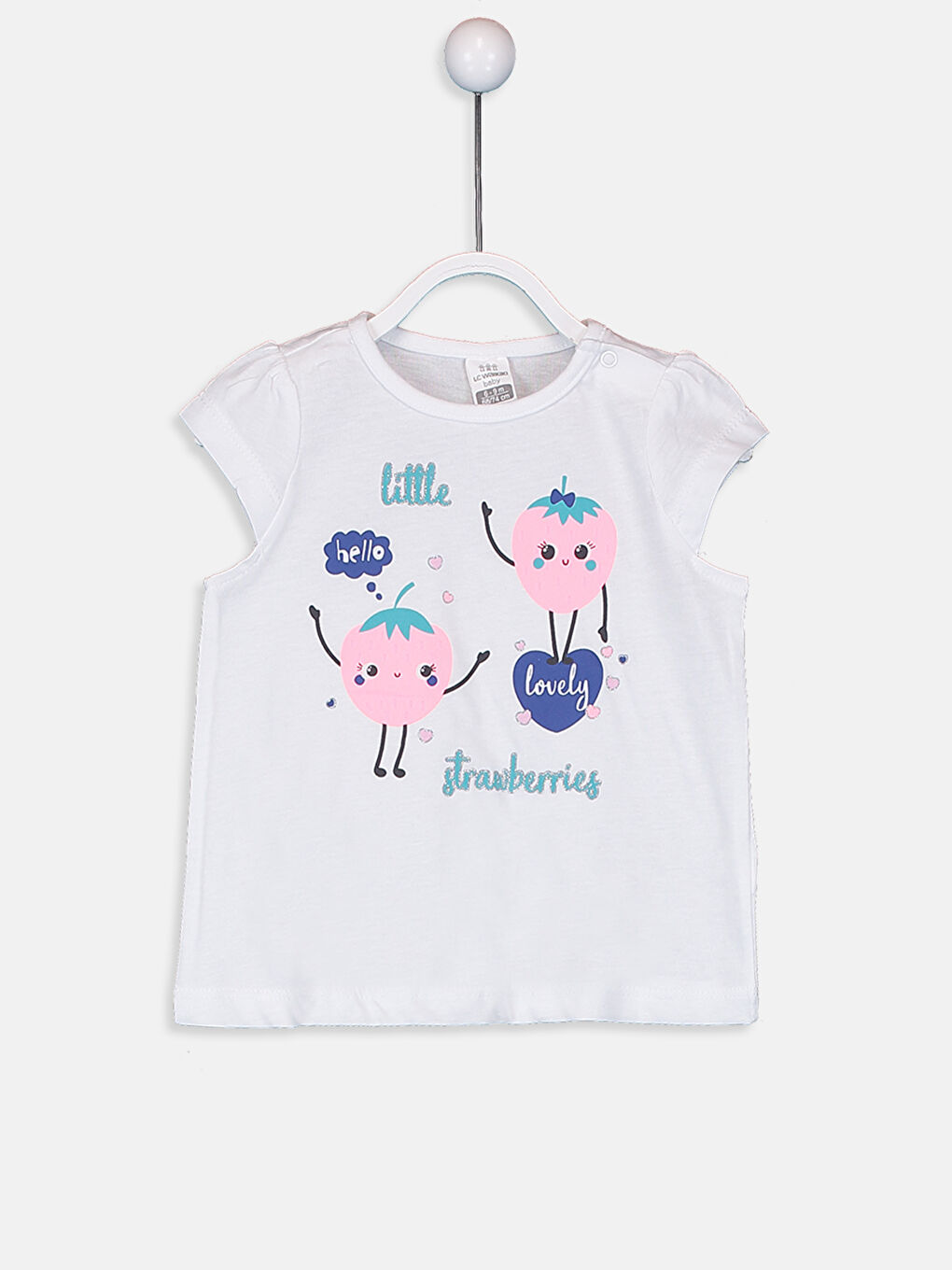 Komplet pamučnih pidžama sa dezenom za bebe devojčice-2