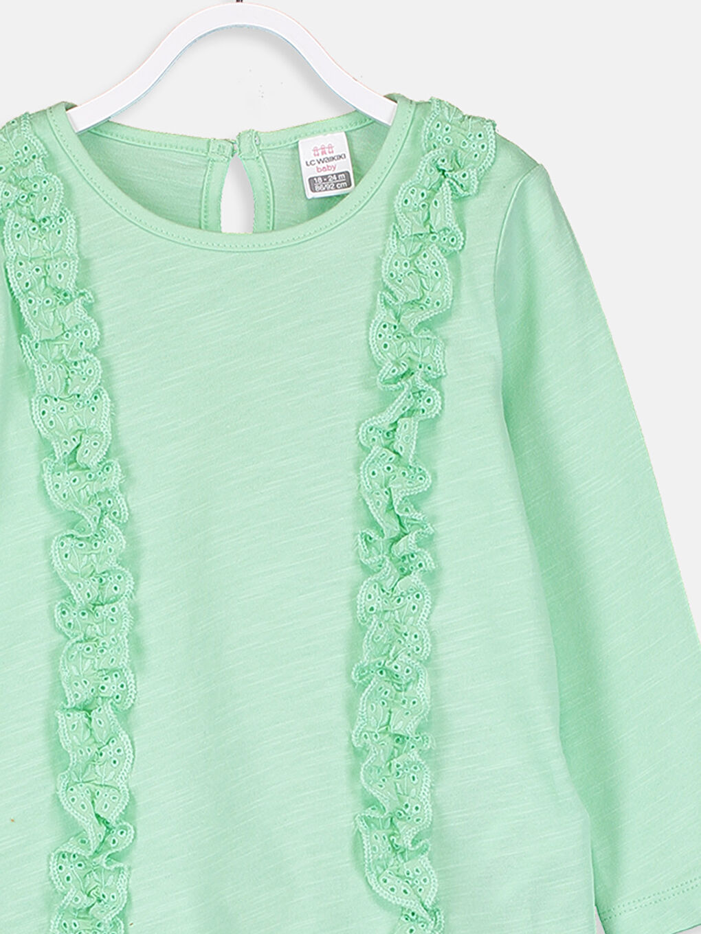 Малышки девочки Зелёный футболка-2