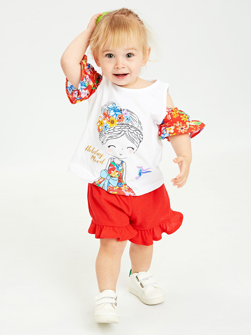 Shorts ROUGE Bébé Fille