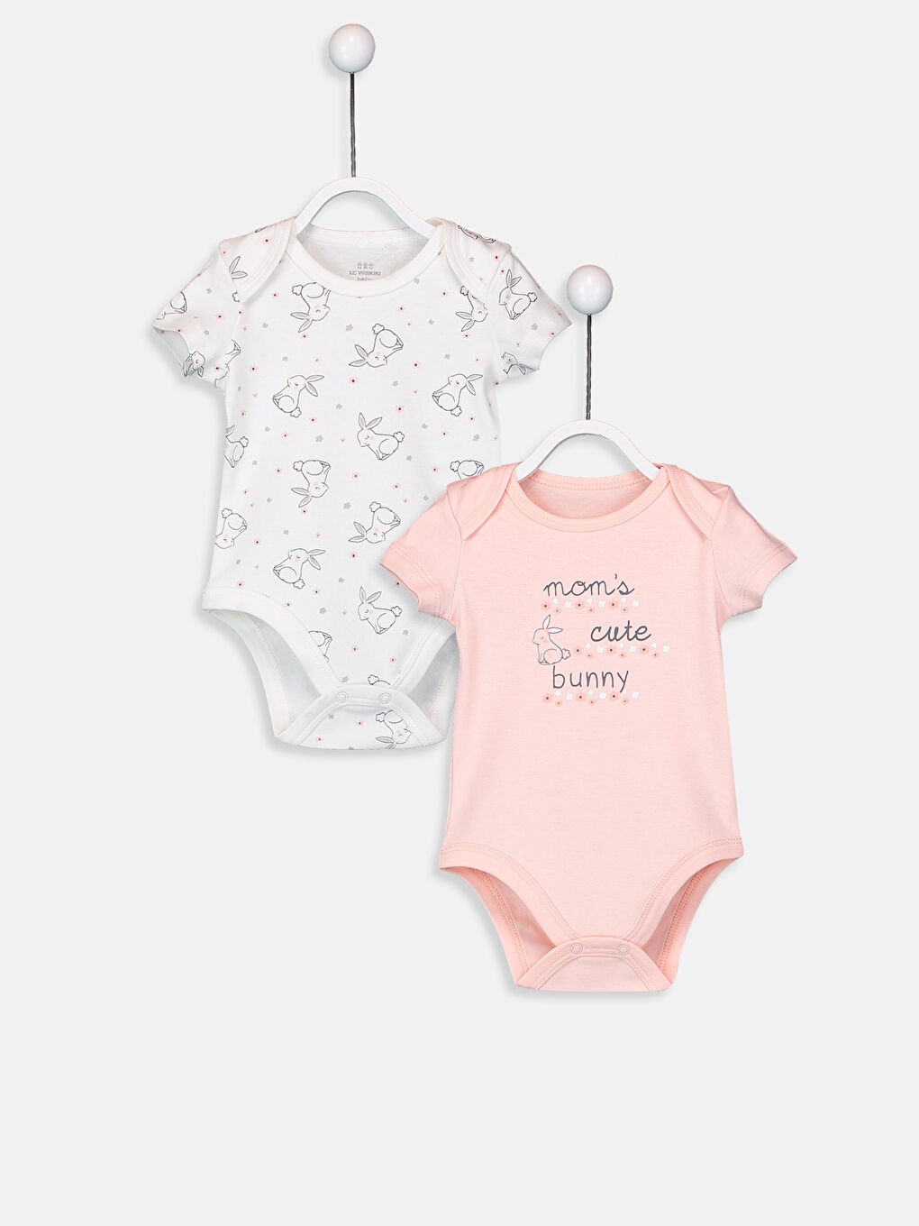 Ekru Yenidoğan Çıtçıtlı Body 2'li